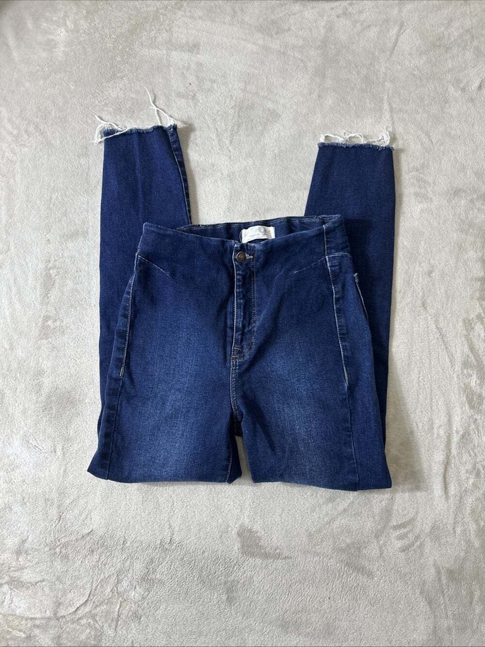 We The Free Free People High Rise Raw Hem Jeans Size 29